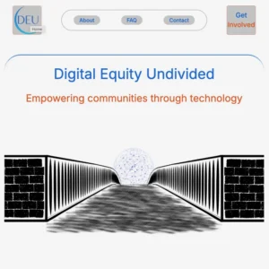 Digital Equity Undivided landing page